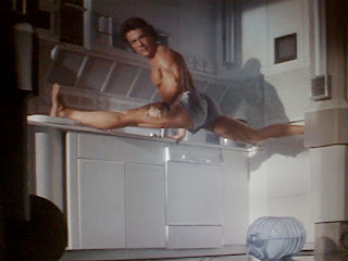 Jean Claude Van Damme in Time Cop doing the splits in underwear