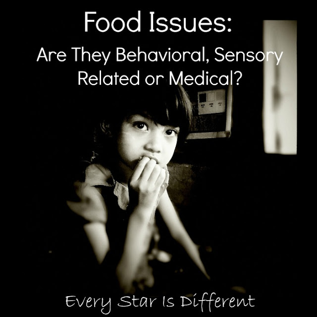 Food issues:  Are they behavioral, sensory related or medical?