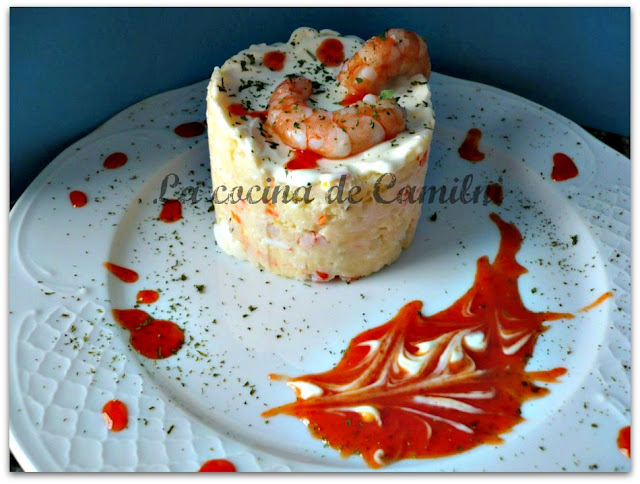 Ensaladilla de surimi y langostinos (La cocina de Camilni)