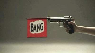 Flag in gun This is what it's like carrying an empty gun
