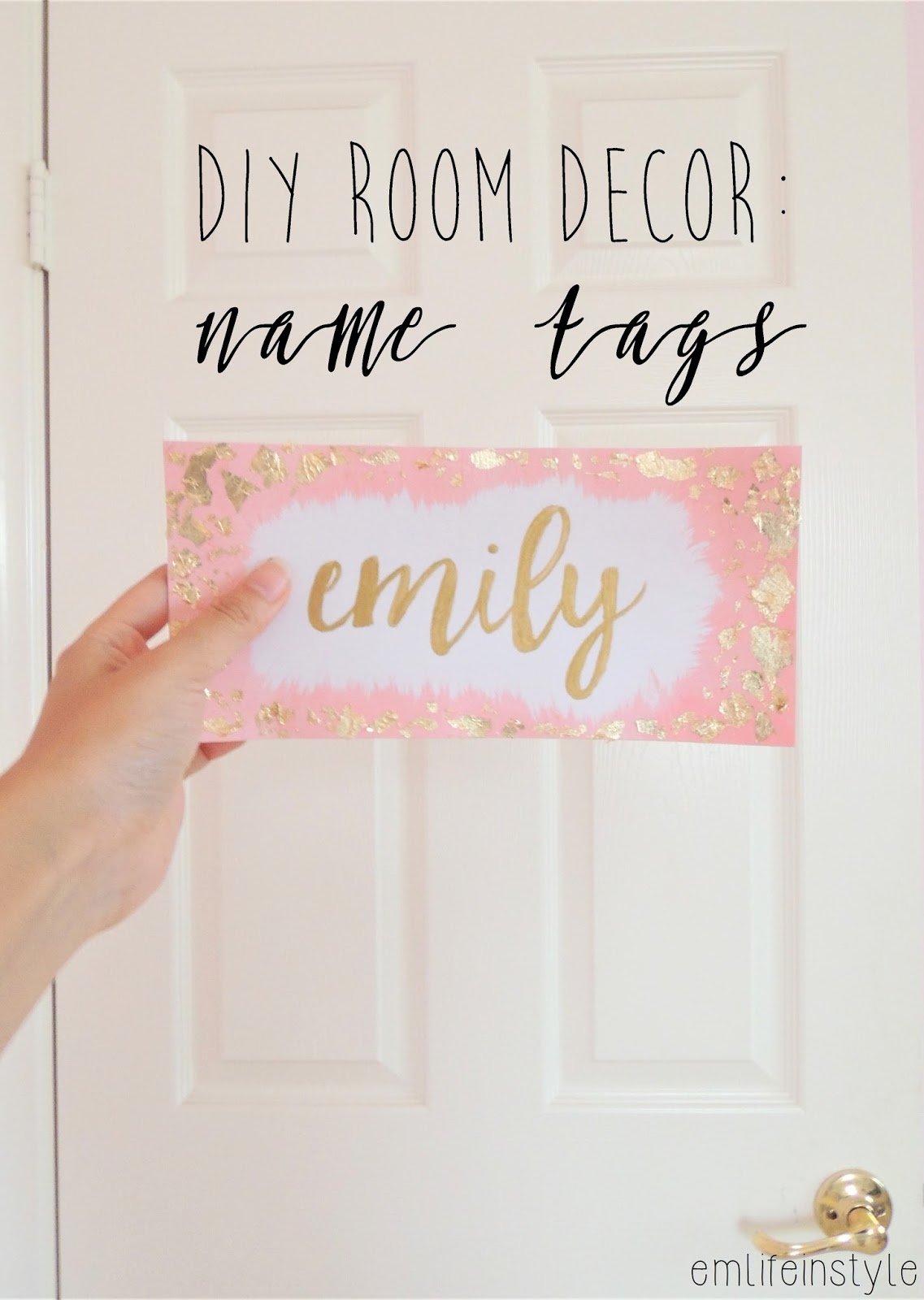 DIY Room Decor Name Tags Life in Style