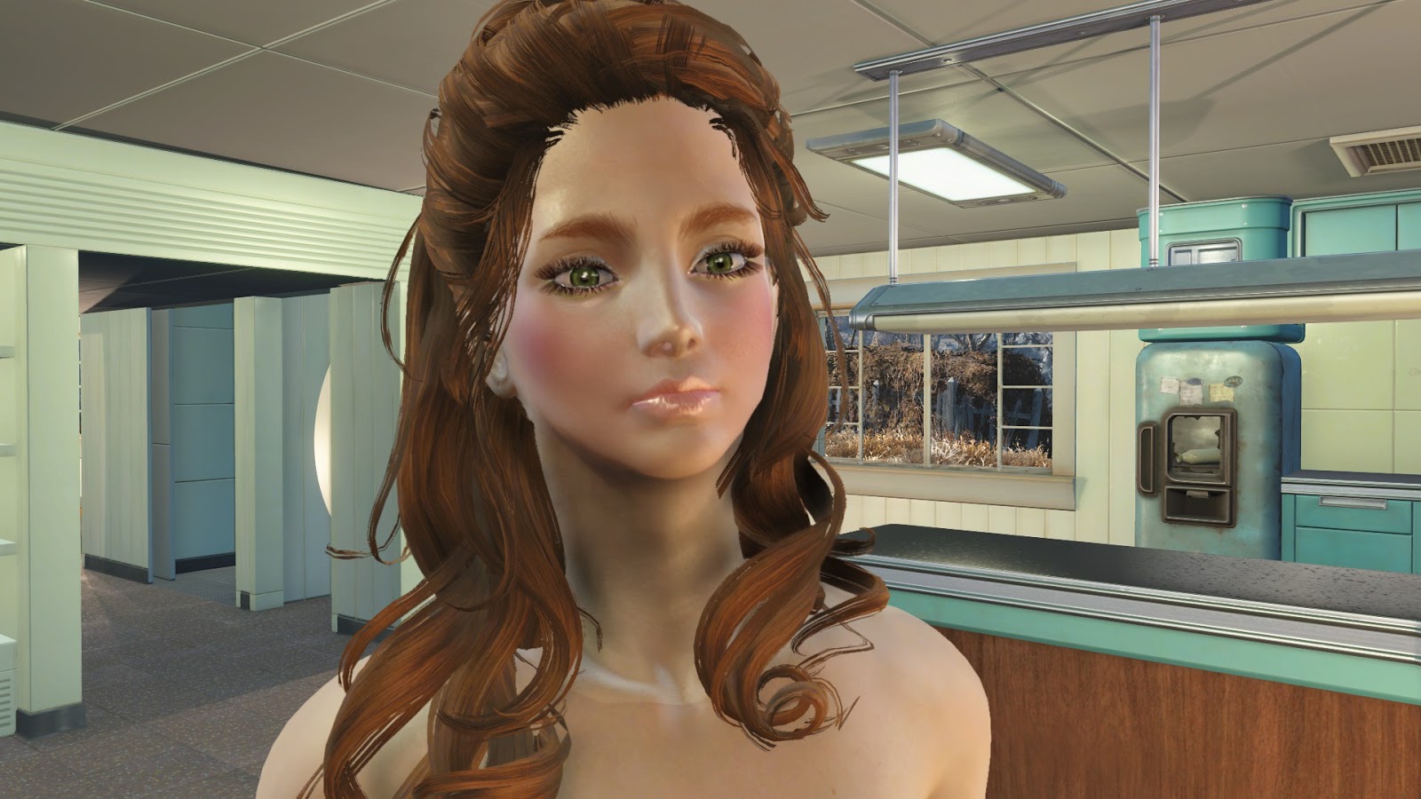 Fallout4 美人 by 香瑩 Fallout4 キャラメイク美人セーブデータ「Holly」