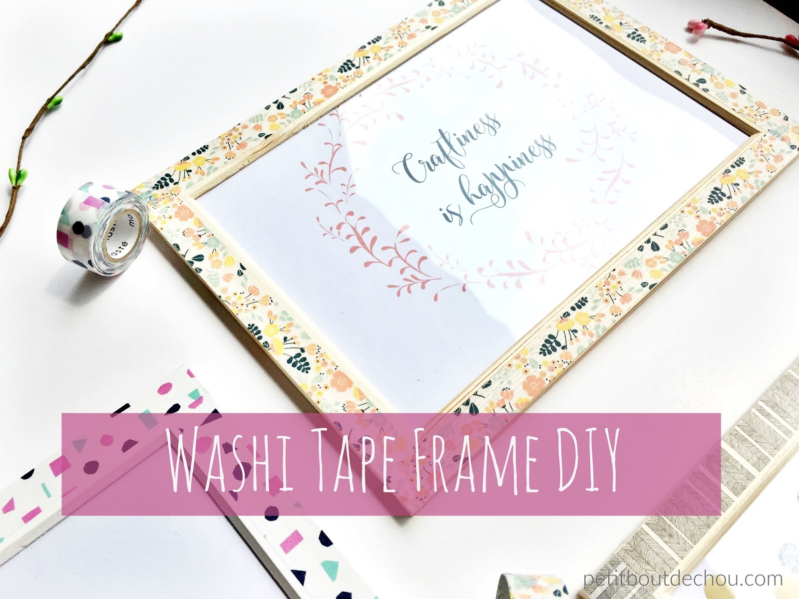 Washi Tape Picture Frame Mats DIY Project, Decorating Idea