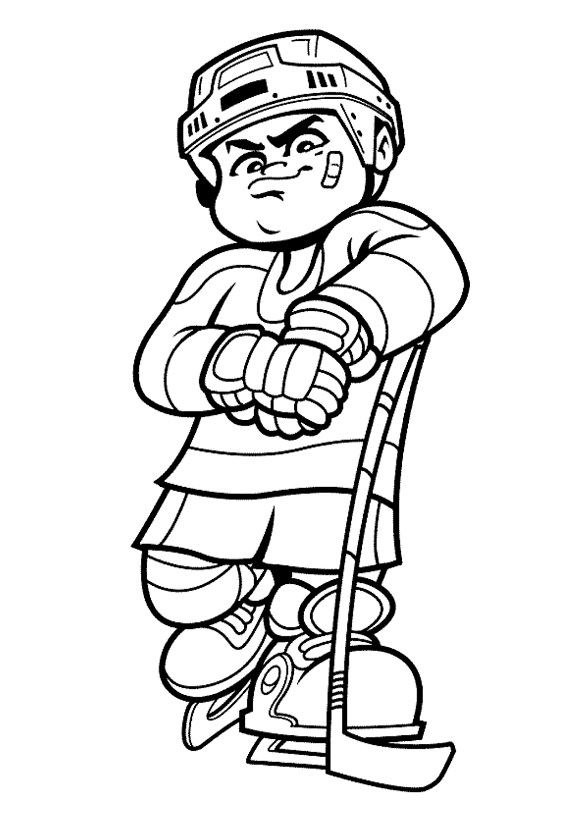 Types Of Sports Coloring Pages For Kids: Hockey Sports Coloring Pages