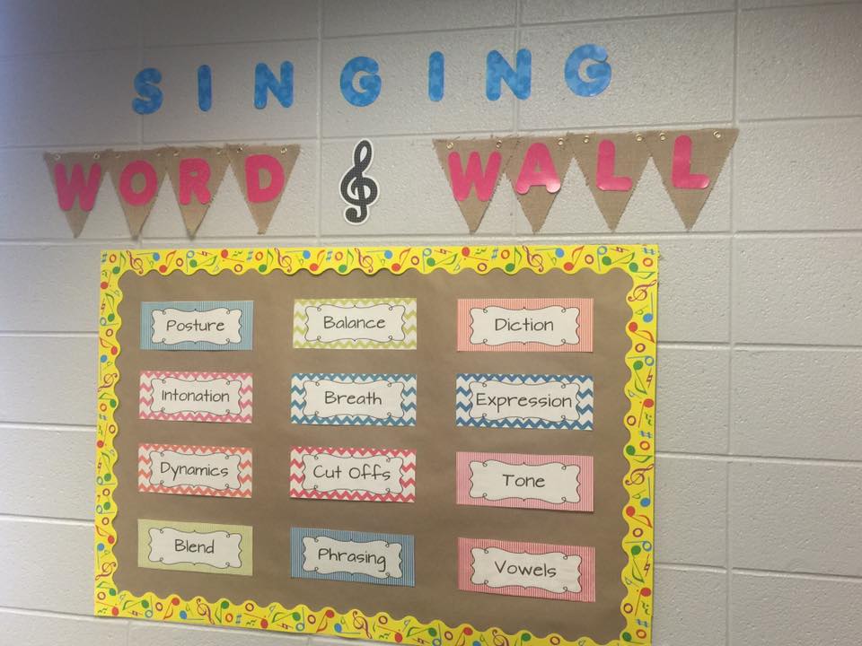 elementary music classroom decorations