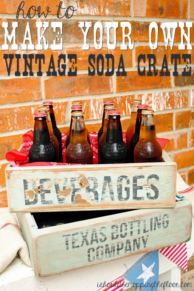 DIY Vintage Soda Crate Tutorial | Includes great painting/aging tips and more