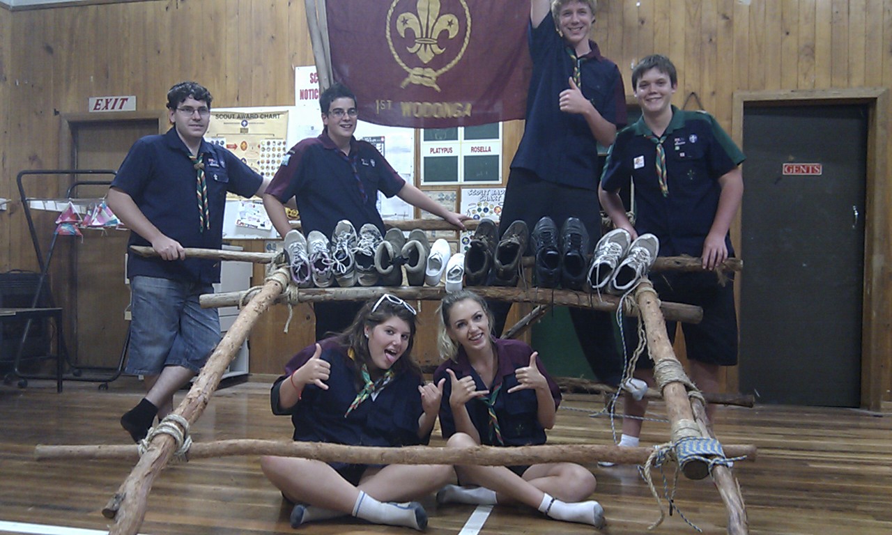 1st Wodonga Scouts Venturer Rope Work Activities