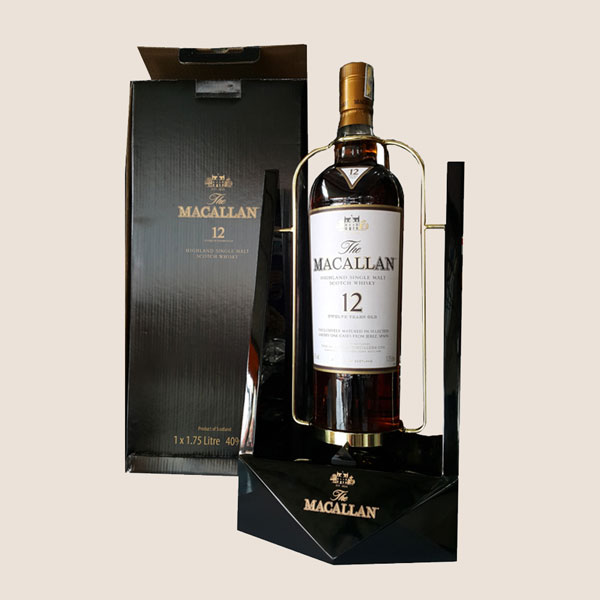 Rượu Macallan 12 cùng kệ chính hãng - 1.75 LÍT