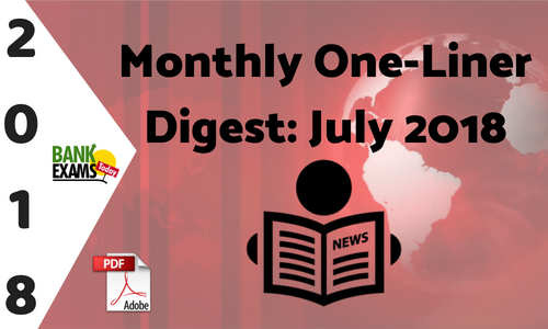 Monthly One-Liner Digest: July 2018
