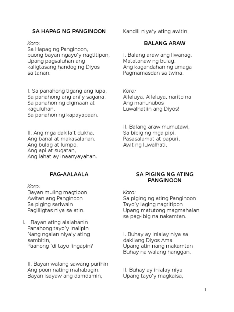 walang hanggang pasasalamat lyrics - philippin news collections