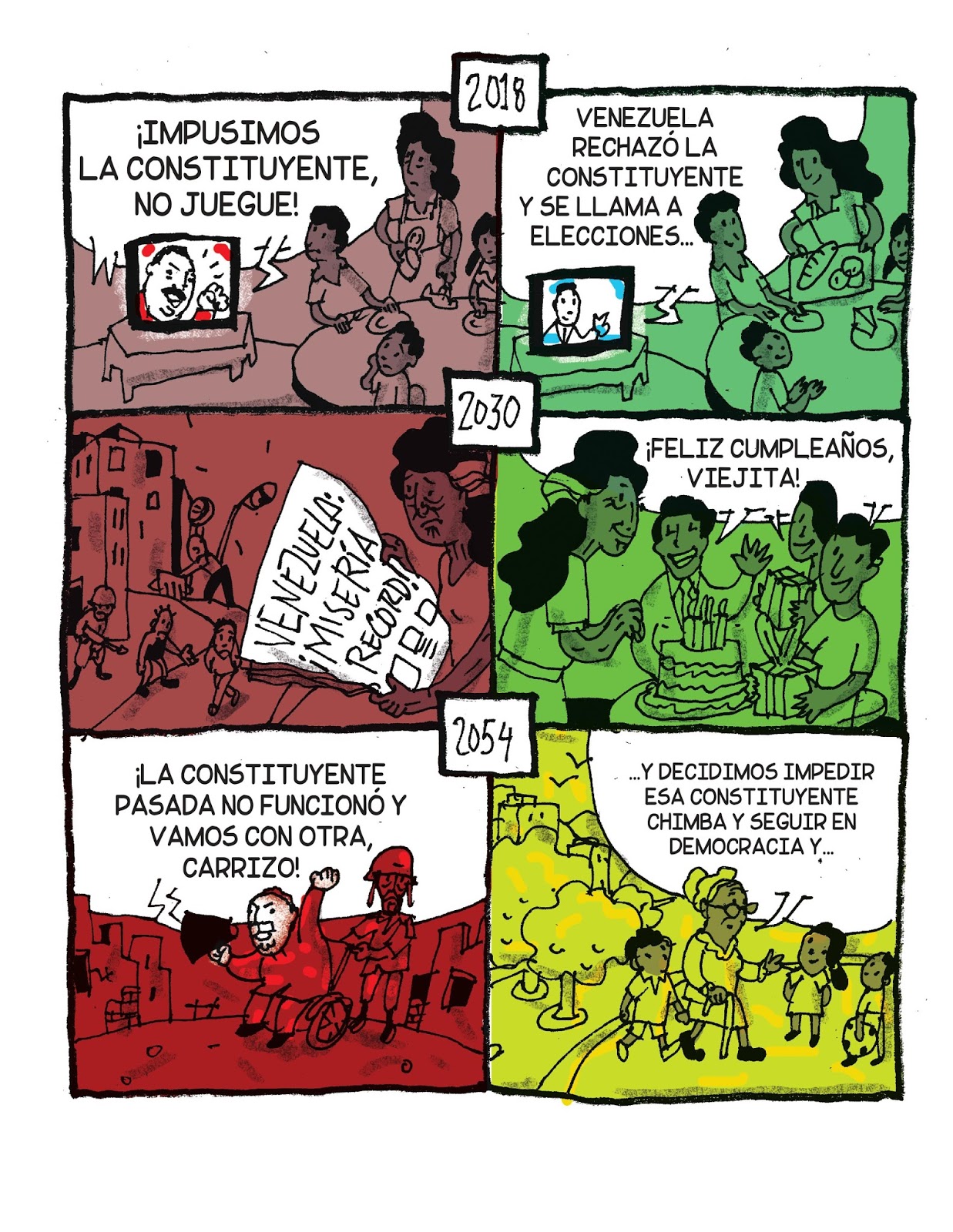 Venezuela: Mas protesta creativa, más comics de la resistencia