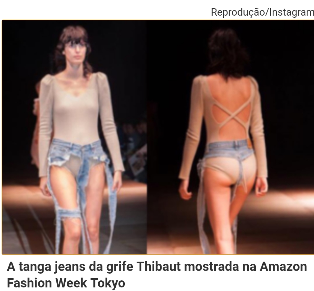 Thong Jeans: jeans em formato de tanga