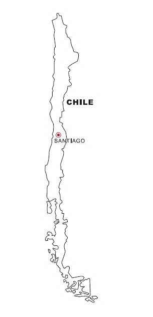 Coloring map of Chile | COLOR AREA