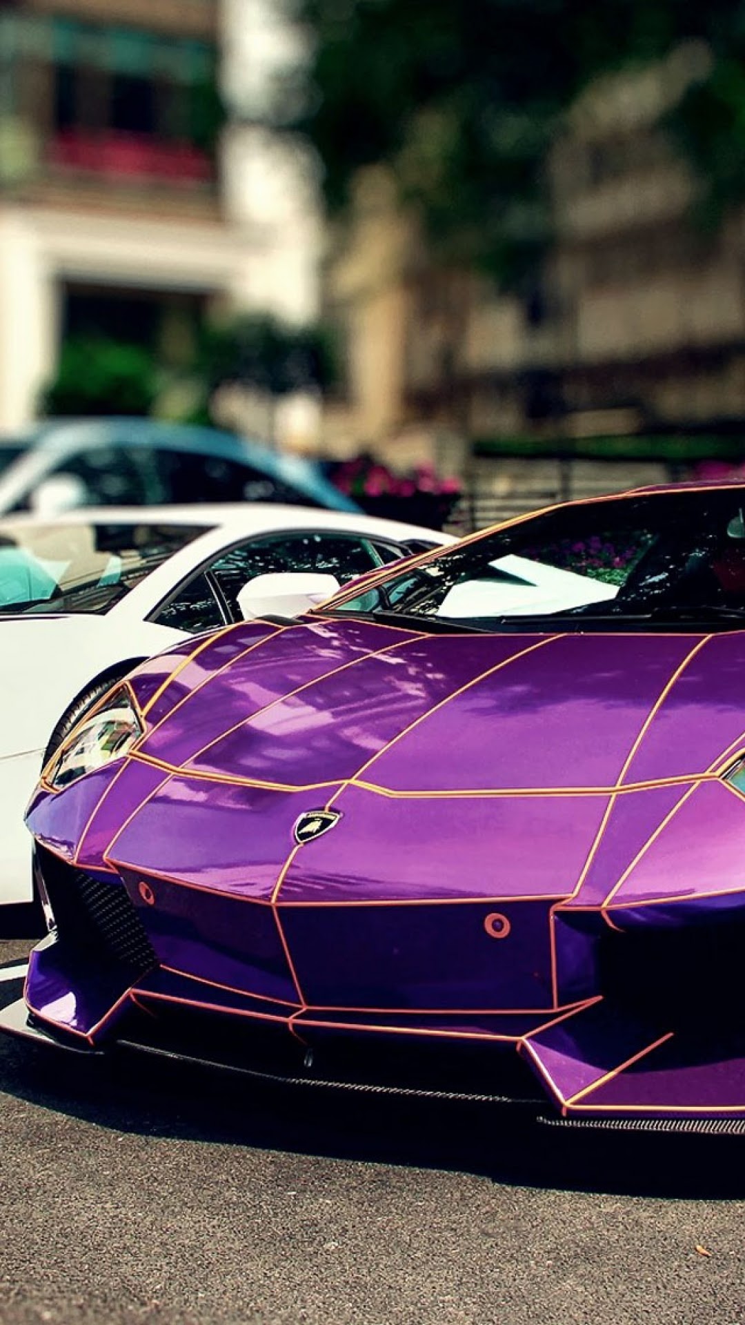 Galaxy Note HD Wallpapers: Purple Lamborghini Aventador LP ...