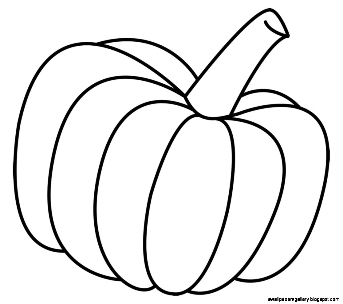 Pumpkin Outline Clipart   Clipart Kid