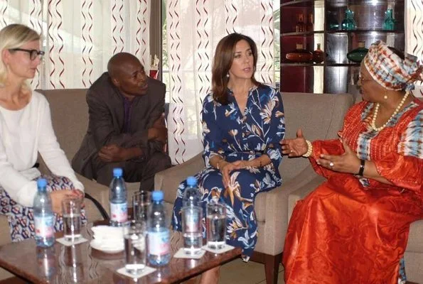 Crown Princess Mary wore floral dress at UNFPA, Danish C-130 cargo airplanes at MINUSMA in Mali