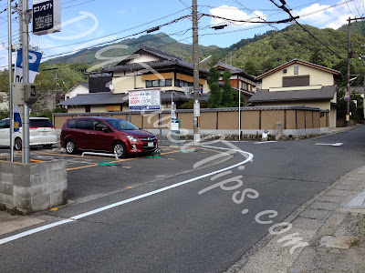 Carpark before Shugakuin Villa