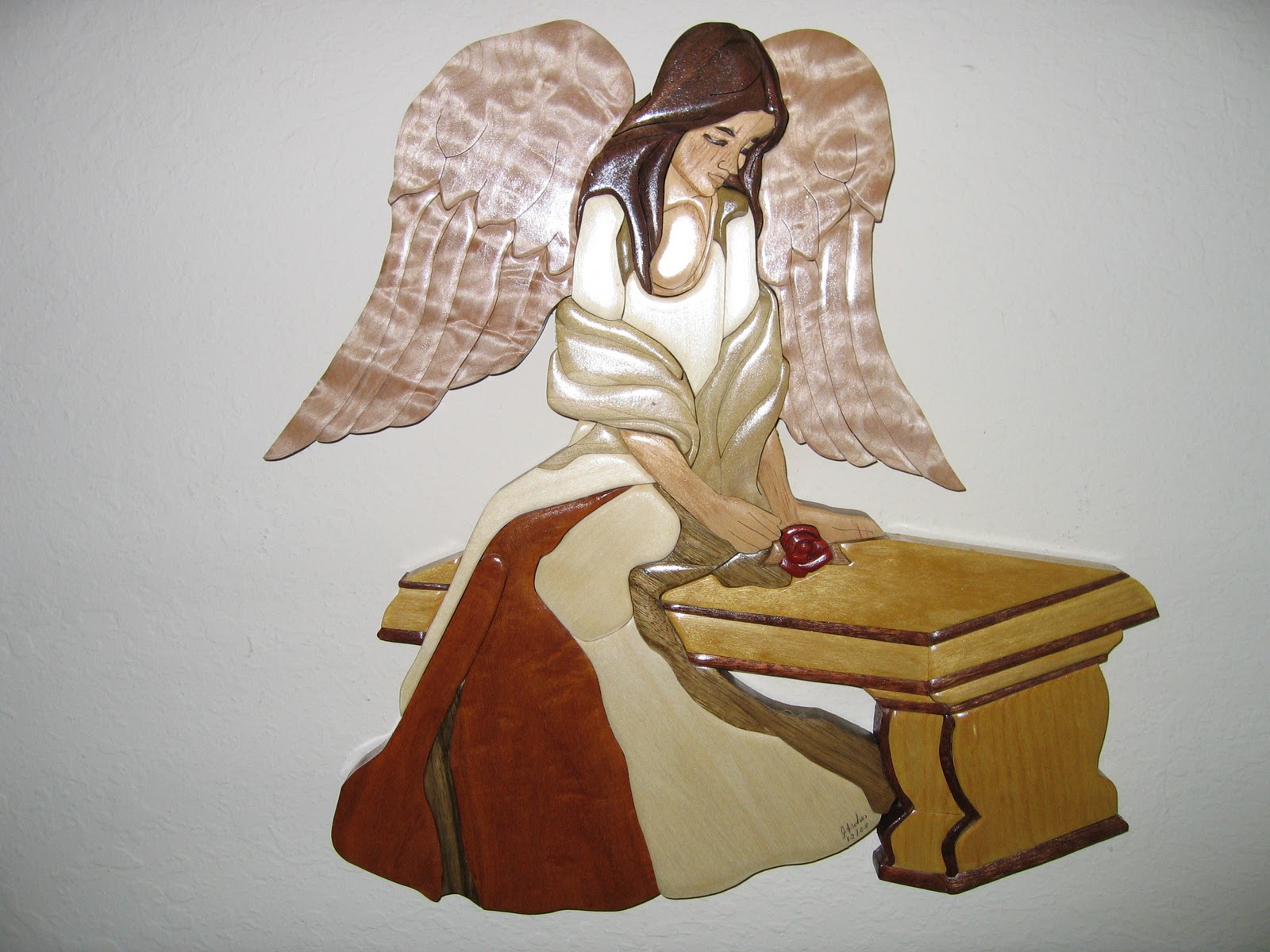 Картина на религиозную тему написанная на деревянной доске