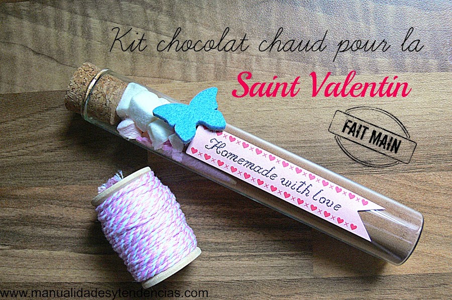 Idée cadeau: kit chocolat chaud Saint Valentin