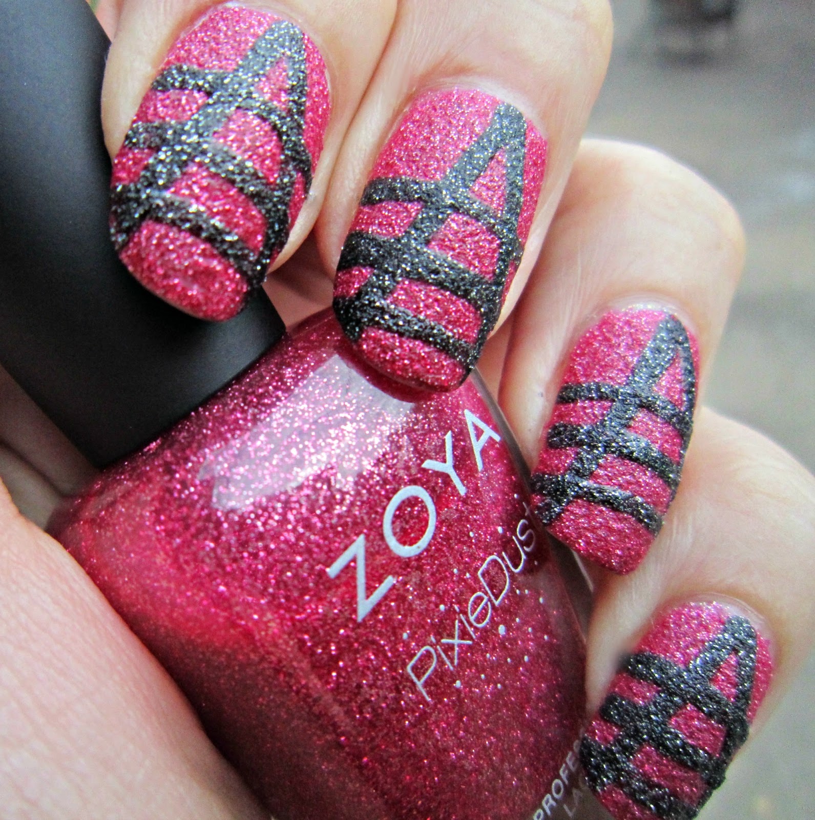 Another Art Deco Nail Art Attempt With Zoya Pixie Dusts