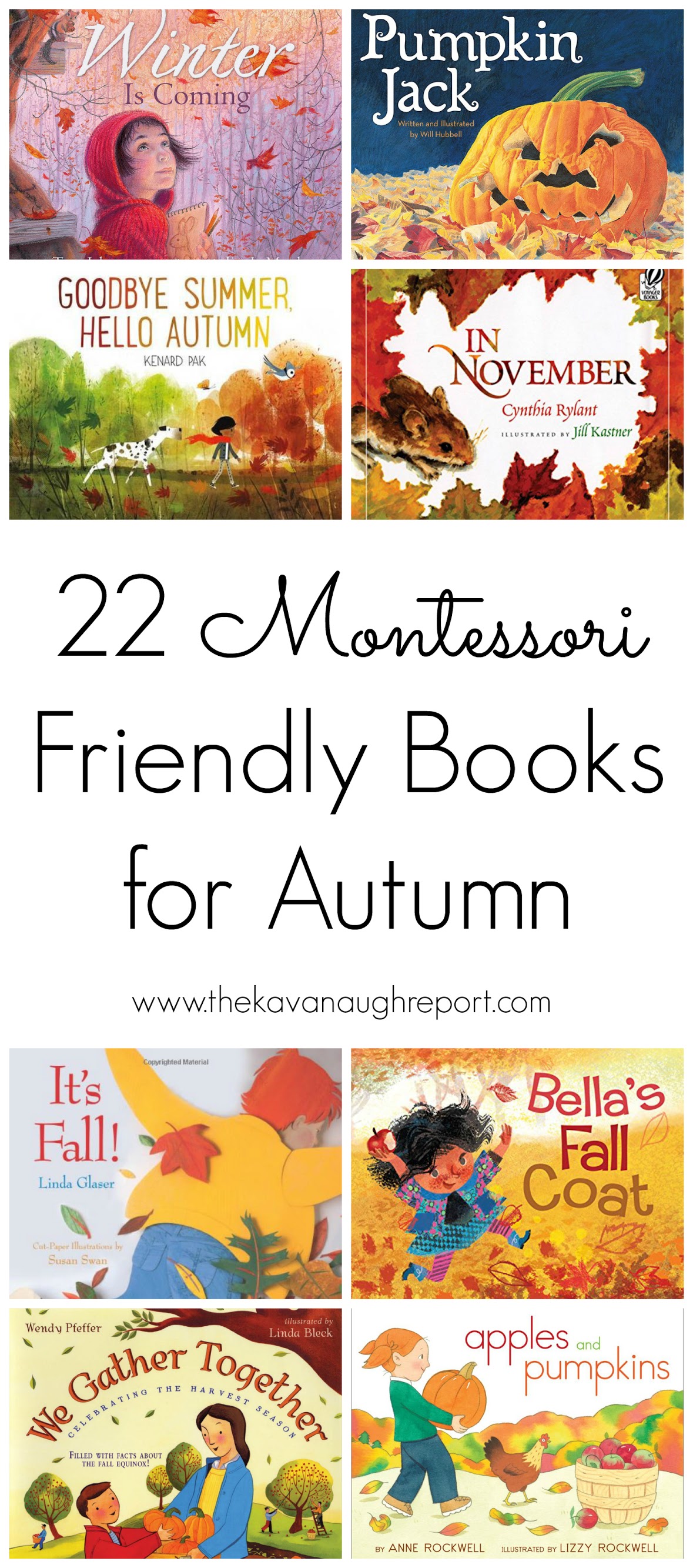 22 Montessori friendly children's books for Autumn