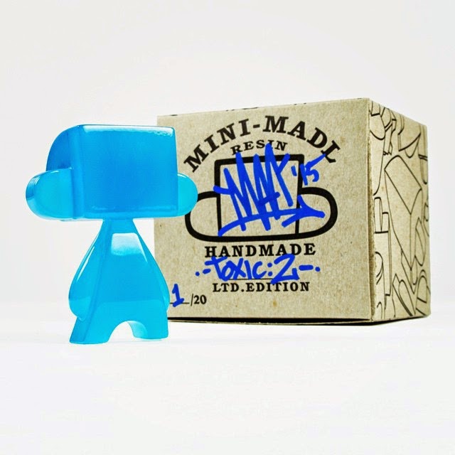 Toxic 2 Edition Translucent Blue Glow in the Dark Mini Mad'l 3 Inch Resin Figure by MAD