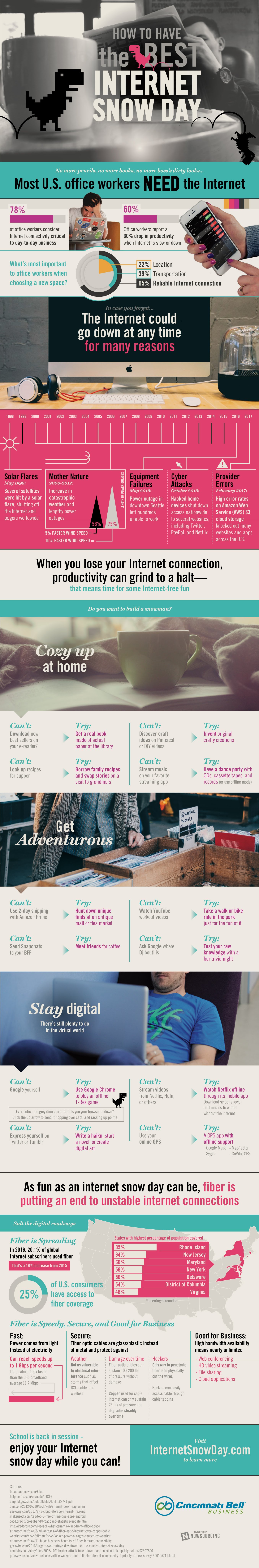 How To Have The Best Internet Snow Day - #infographic