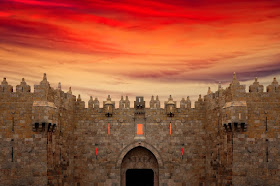 Sunset over Jerusalem, Israel