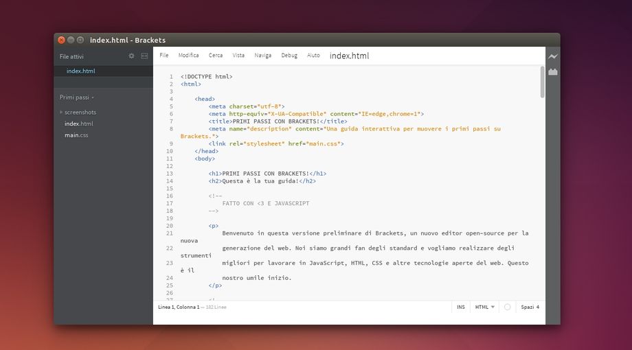 Adobe rilascia la versione 1.0 Stabile di Brackets