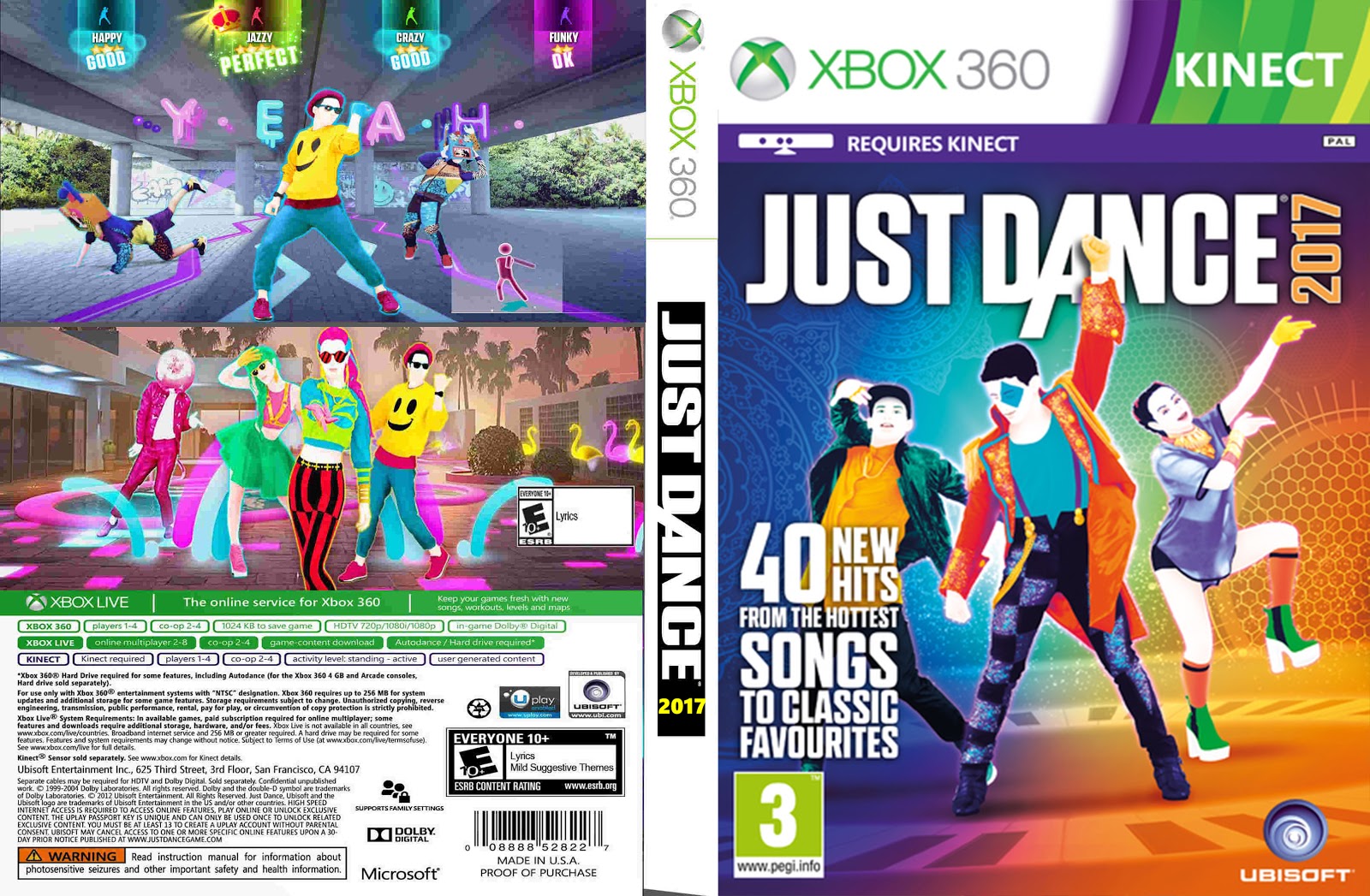 Just Dance 2018 Xbox360/XboxOne/PS3/PS4/Wii/WiiU/Switch