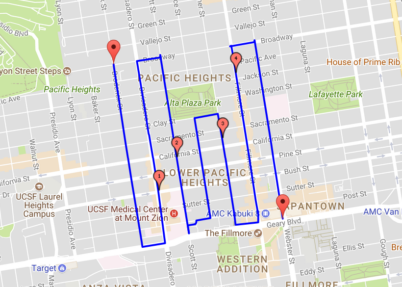 5 Miles From My Location 5 Miles In Lower Pacific Heights