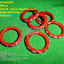 Cincin Ring Kaca Kecil Warna Orange Motif Bunga 1 by: IMDA Handicraft Kerajinan Khas Desa TUTUL Jember
