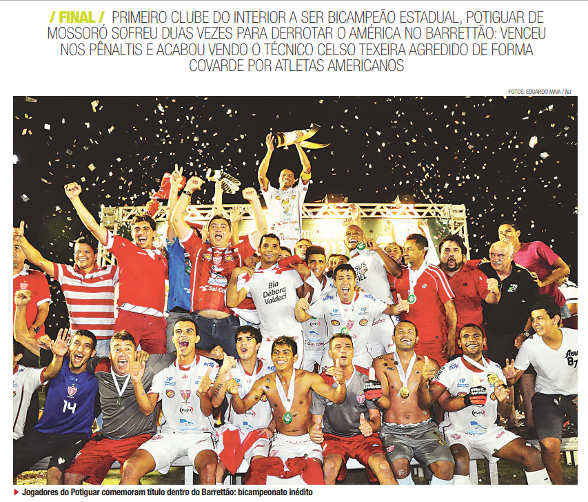 Blog do Trindade Campeonato Potiguar; Curiosidade Histórica