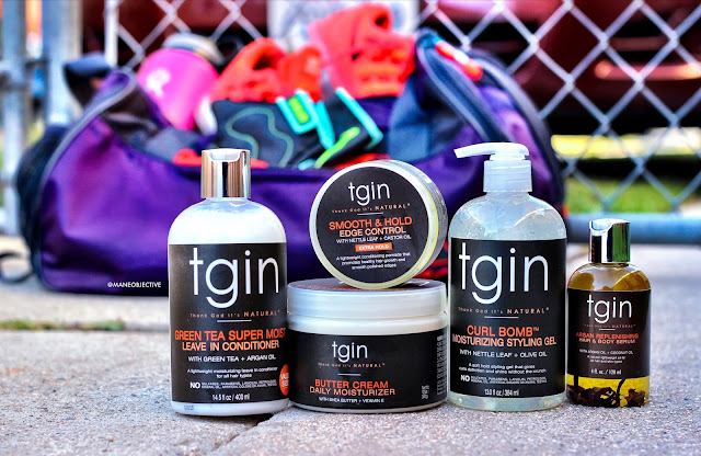 Working Out with tgin's NEW Curl Bomb Styling Gel + Smooth & Hold Edge Control