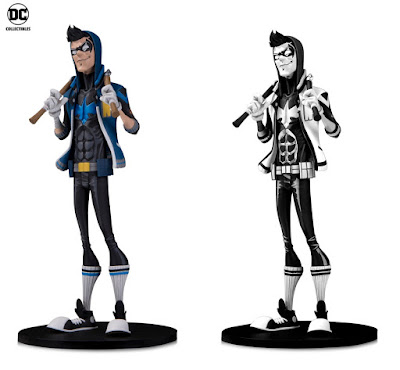 DC Comics Artists Alley Nightwing Standard Edition & Black and White Variant Statues by HaiNaNu “Nooligan” Saulque x DC Collectibles