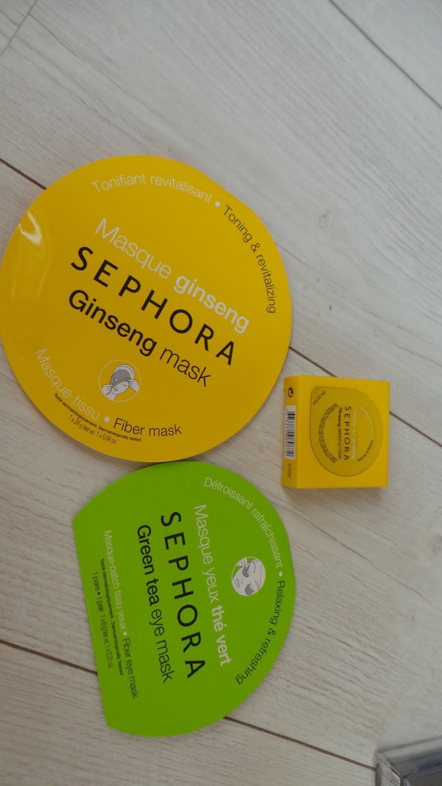 Masque yeux au thé vert, Sephora