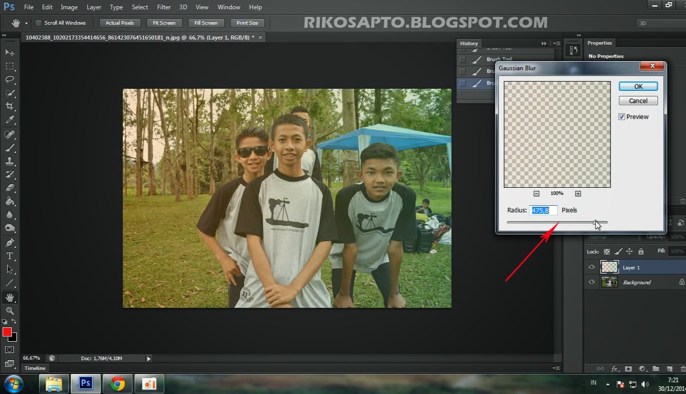 Tutorial Membuat Efek Cahaya Di Photoshop ~ ©Rikosapto.blogspot.com