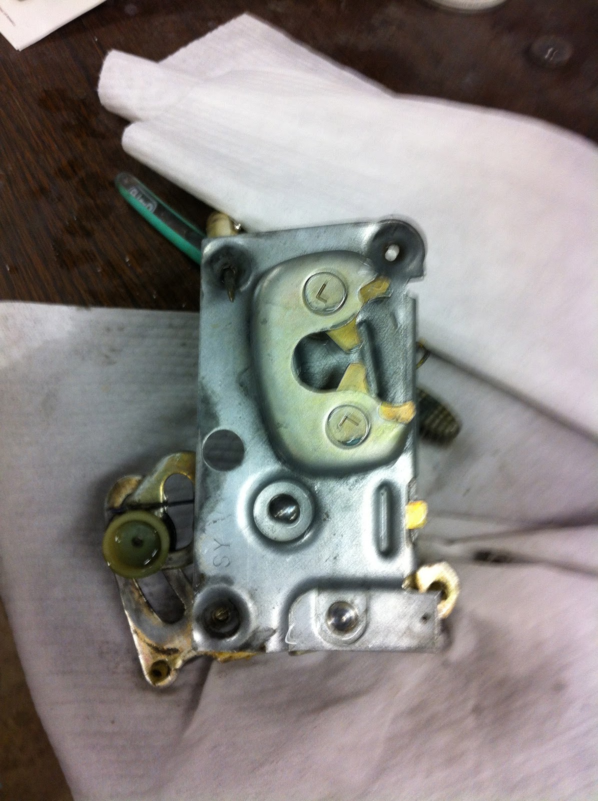 James' 66 Mustang Convertible Restoration: Door Latch and Lucky Striker