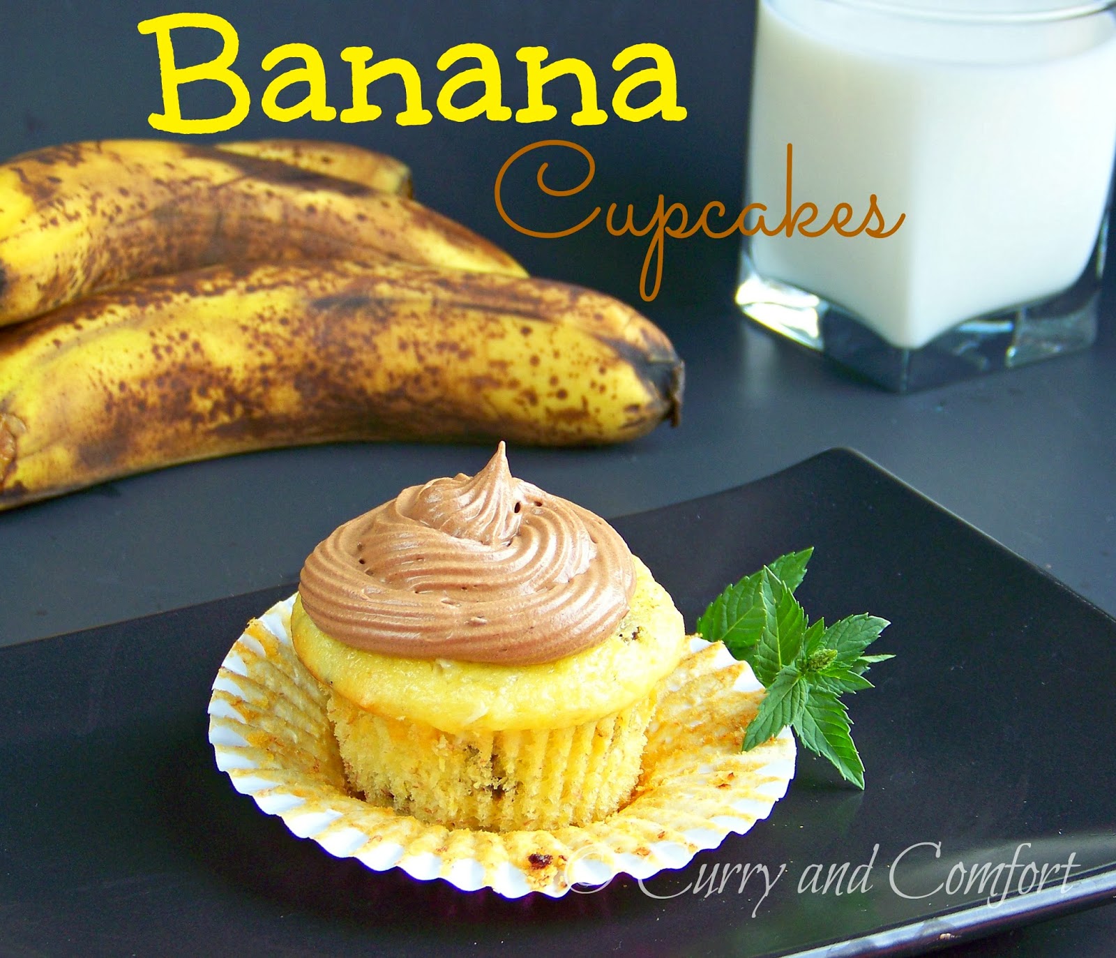 Kitchen Simmer: Banana Cupcakes with Chocolate and Coconut (Frosting ...