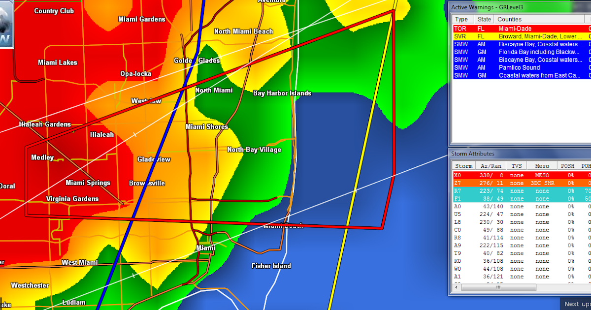 Ralph's Tropical WeatherRTW MIAMIDADE TORNADO WARNING