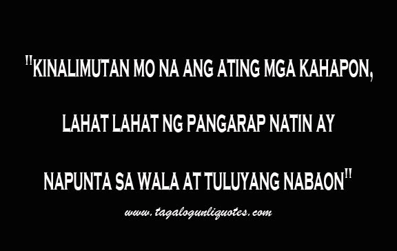 Tagalog Very Sad Love Quotes