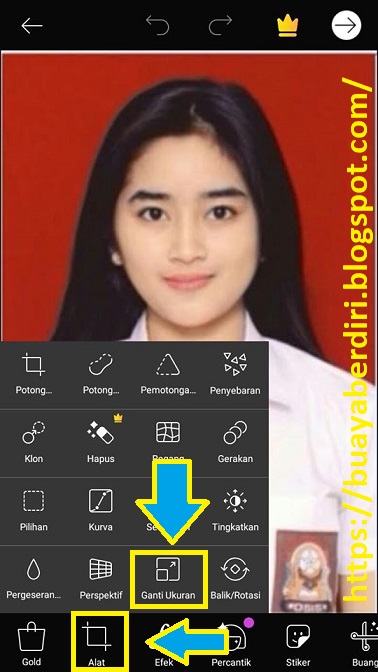Cara mengubah ukuran foto menjadi 4x6 di android