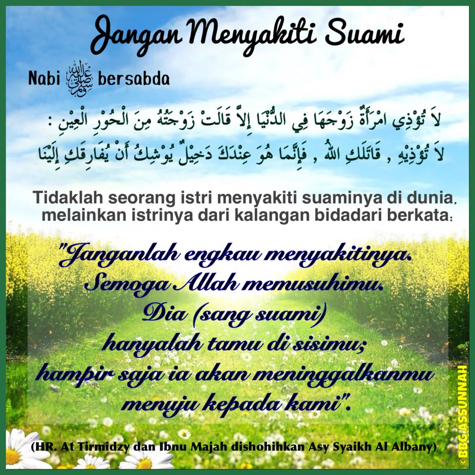 patuhi dan hormati suamimu: Surga Seorang Istri