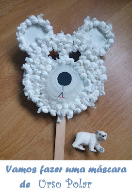 Máscara de urso polar Máscara de urso polar