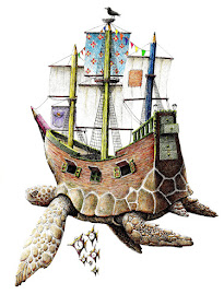 22-Sea-Turtle-Ship-Redmer-Hoekstra-Drawing-Fantastic-and-Surreal-World-of-Hoekstra-www-designstack-co