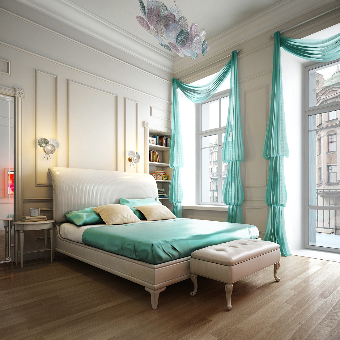 bed as centerpiece in bedroom interior design