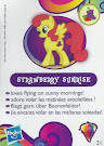 My Little Pony Wave 10 Strawberry Sunrise Blind Bag Card