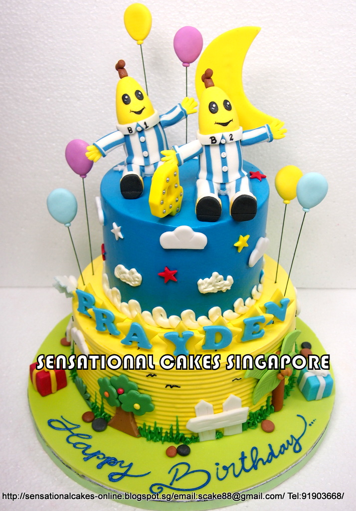 The Sensational Cakes BANANAS IN PAJAMAS CAKE SINGAPORE FEATURING B1