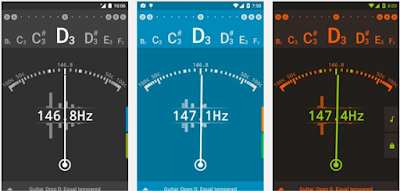 تحميل تطبيق tuner-gstrings ضبط أي آلة موسيقية الكمان والعود، والغيتار، البيانو، 