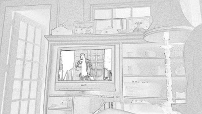 tv room sketch